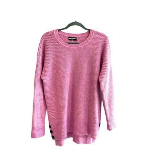 Karl Lagerfeld Pink Crew Neck Sweater